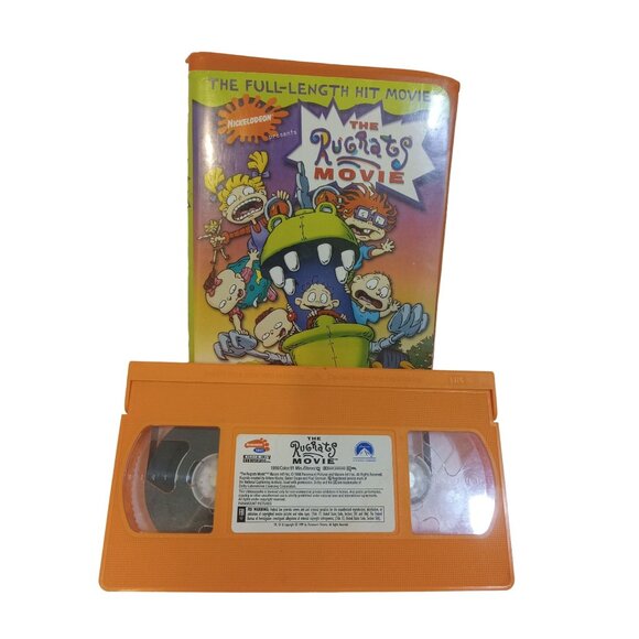 VHS Tape Nickelodeon The Rugrats Movie Bonus Cat Dog Full Length 1998 Rated G - Picture 2 of 6
